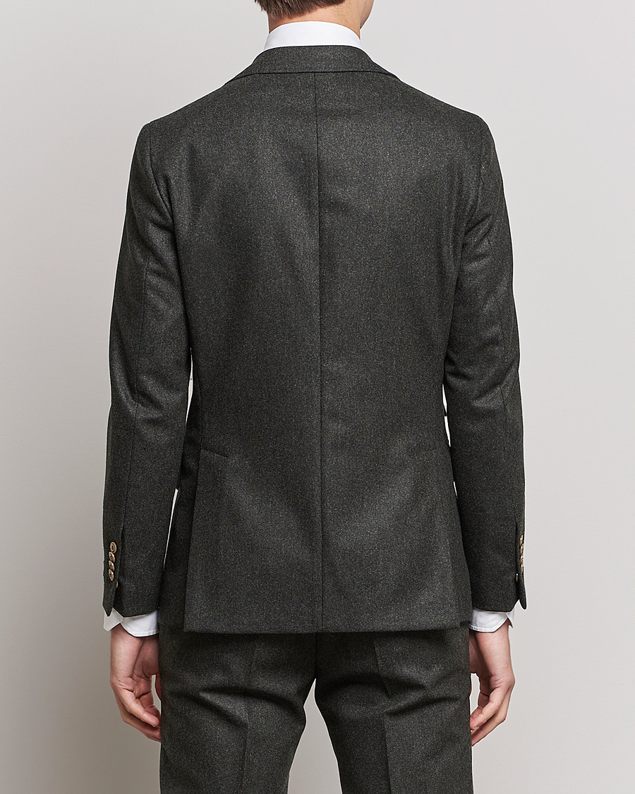 Herre | Dressjakker | Morris Heritage | Keith Flannel Suit Blazer Green