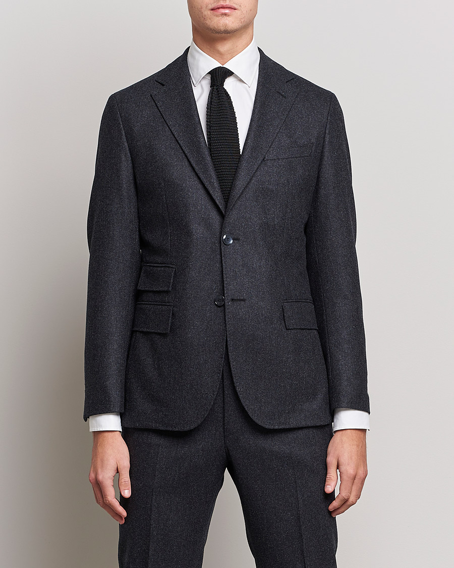Herre | Ullblazer | Morris Heritage | Keith Flannel Suit Blazer Grey