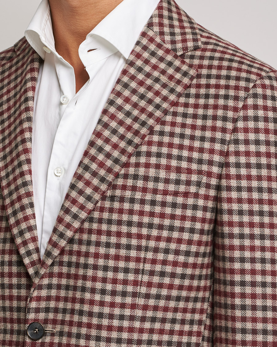Herre | Dressjakker | Morris Heritage | Keith Tartan Cotton/Cashmere Blazer Brown