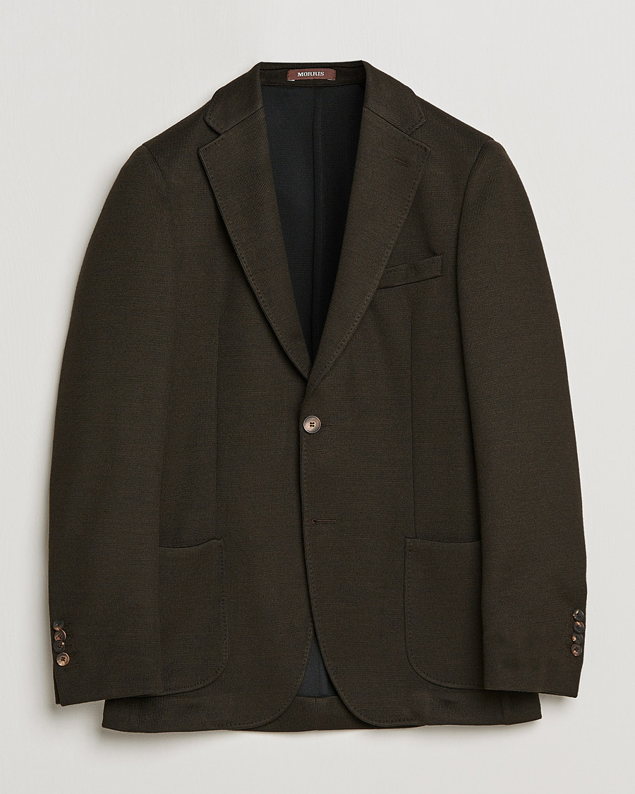 Herre | Dressjakker | Morris Heritage | Mike Wool Jersey Blazer Brown