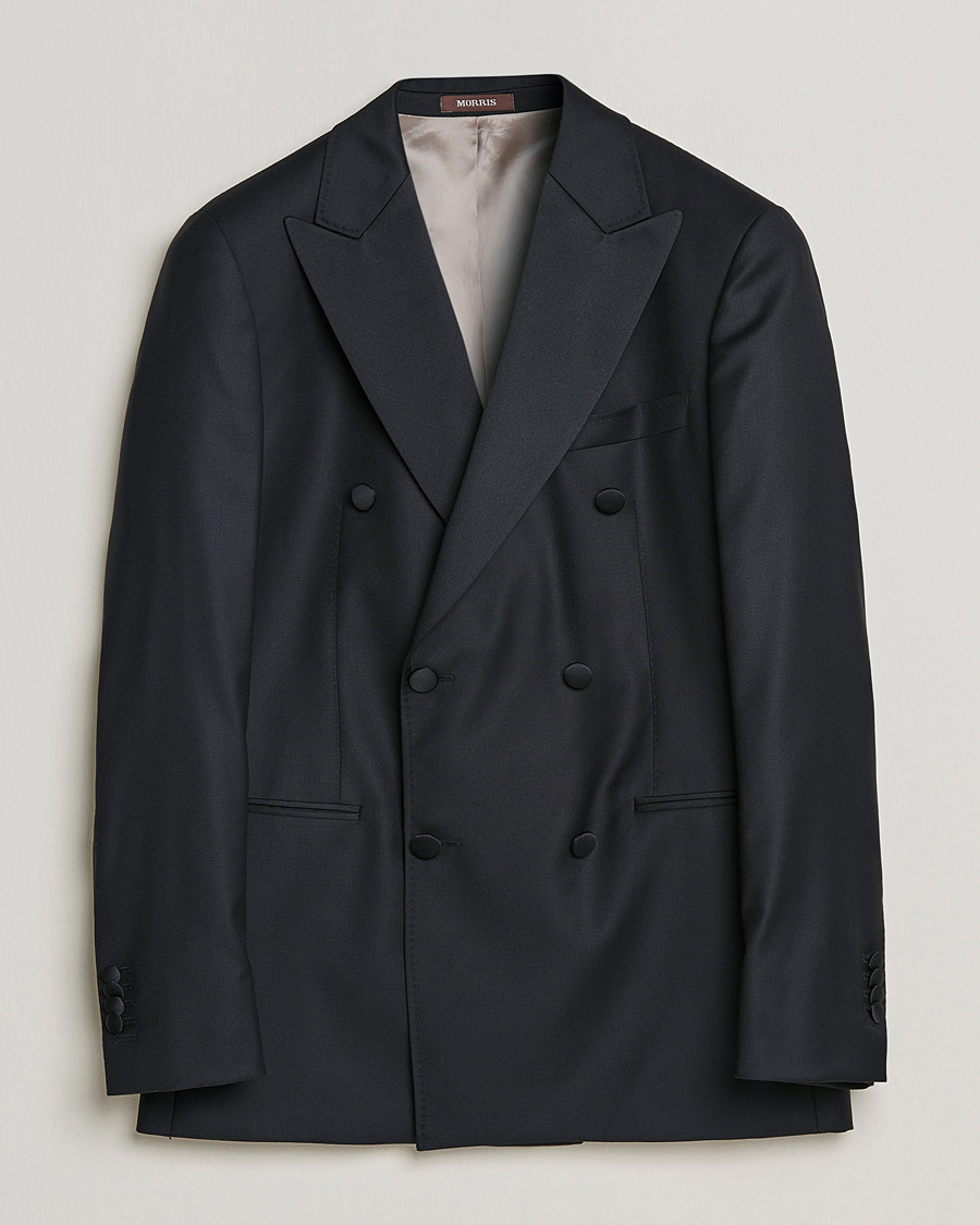 Herre | Dressjakker | Morris Heritage | Double Breasted Tuxedo Blazer Black