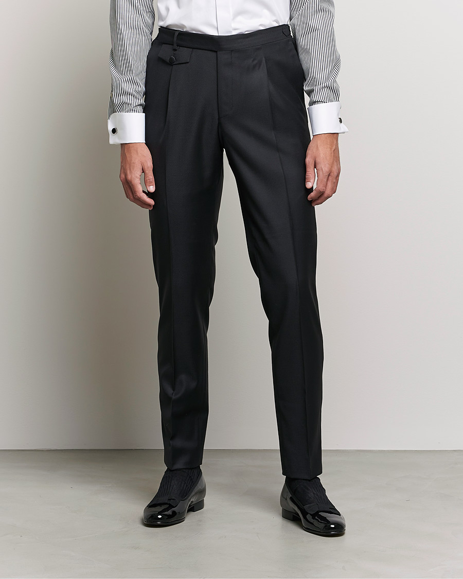 Herre | Morris Heritage | Morris Heritage | Tuxedo Trousers Black