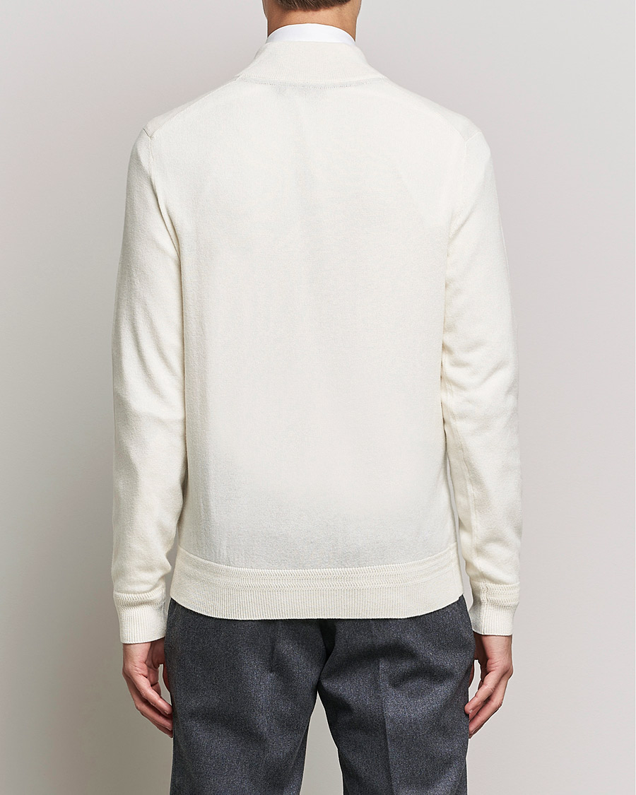 Herre | Gensere | Morris Heritage | Dalton Wool/Cashmere Half Zip Off White