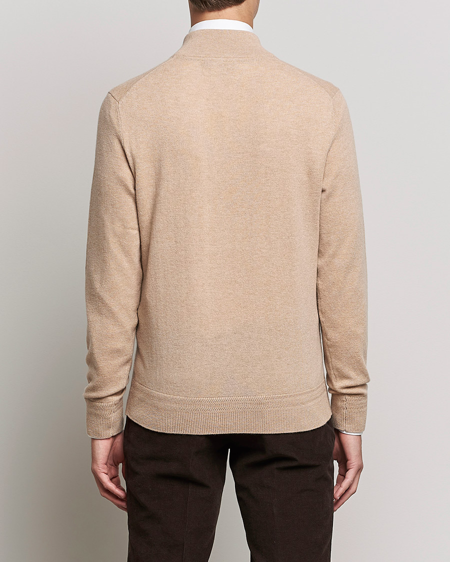 Herre | Gensere | Morris Heritage | Dalton Wool/Cashmere Half Zip Camel