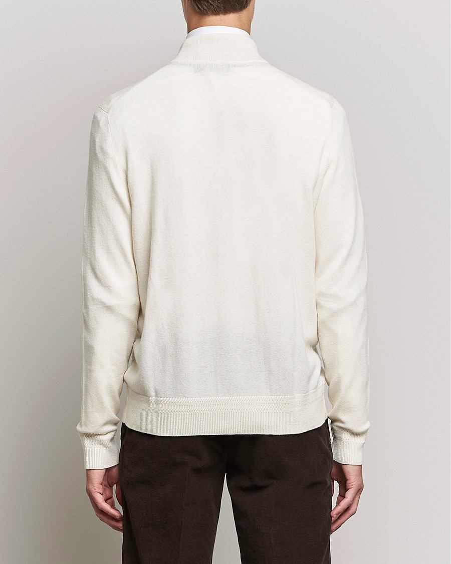 Herre | Gensere | Morris Heritage | Dalton Wool/Cashmere Full Zip  Off White