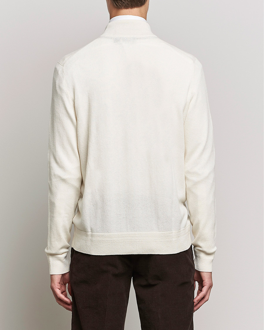Herre | Gensere | Morris Heritage | Dalton Wool/Cashmere Full Zip Off White