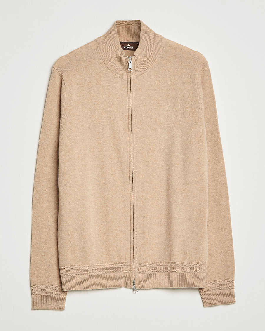 Herre | Gensere | Morris Heritage | Dalton Wool/Cashmere Full Zip Camel