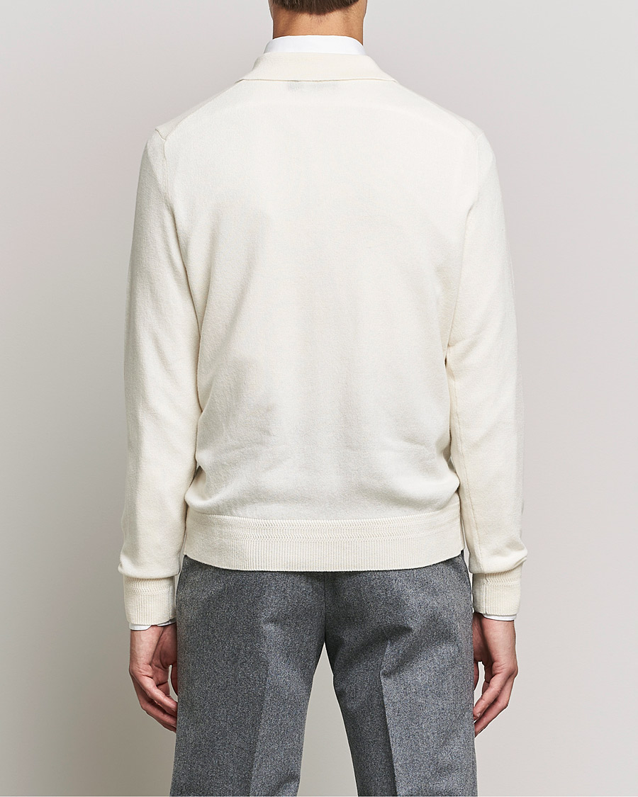 Herre | Gensere | Morris Heritage | Dalton Wool/Cashmere Polo Off White