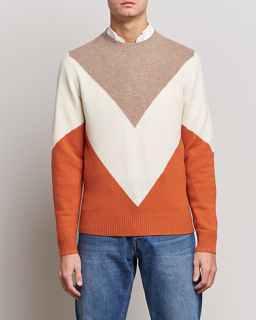 Herre | Gensere | Morris | Novello Crew Neck Orange