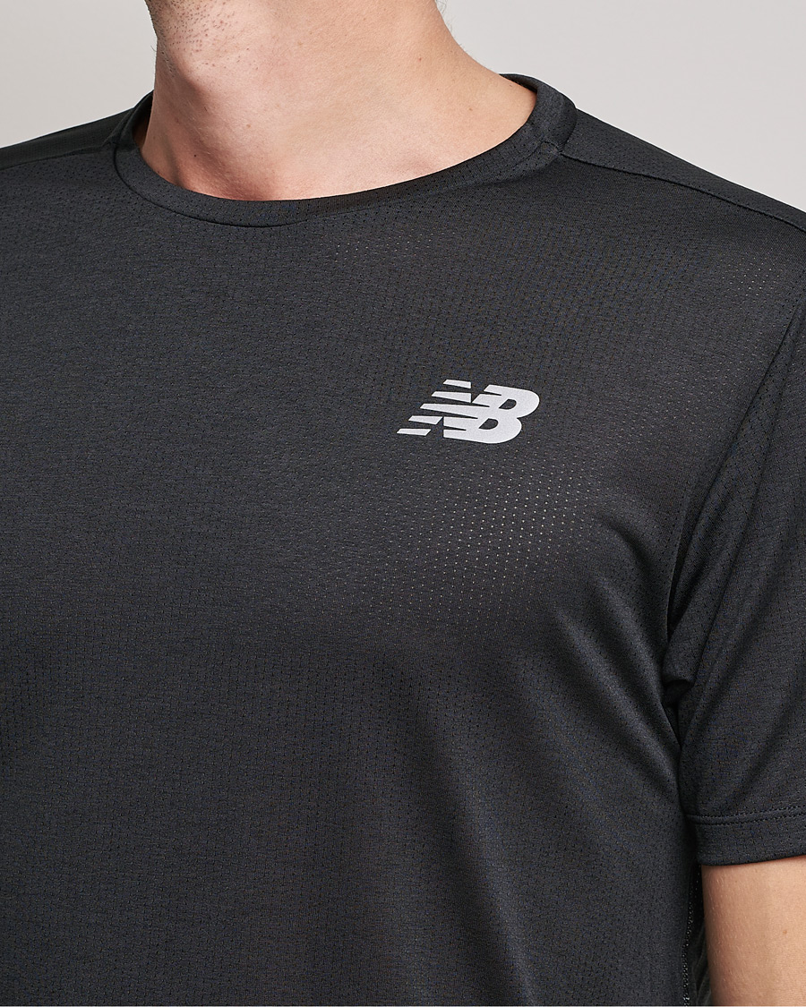 Herre | T-Shirts | New Balance Running | Impact Run Short Sleeve T-Shirt Black