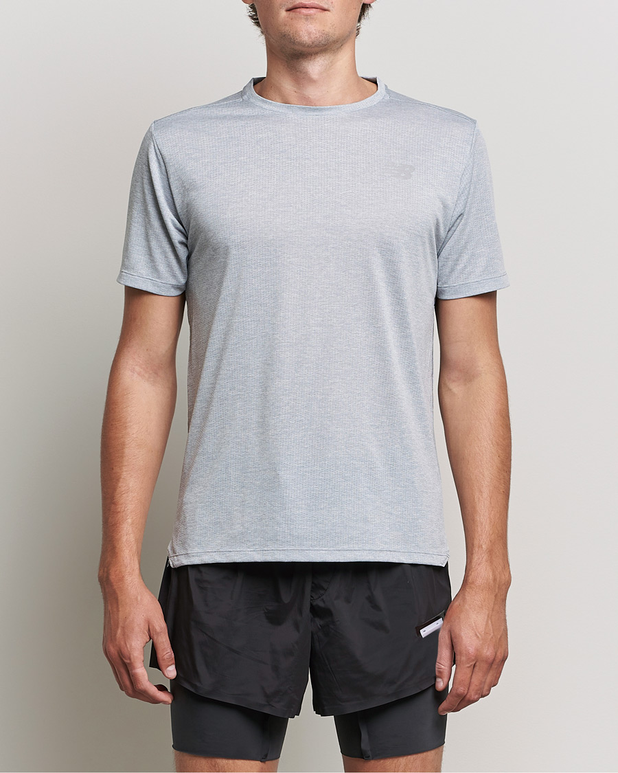 Herre |  | New Balance Running | Impact Run Short Sleeve T-Shirt Athletic Grey