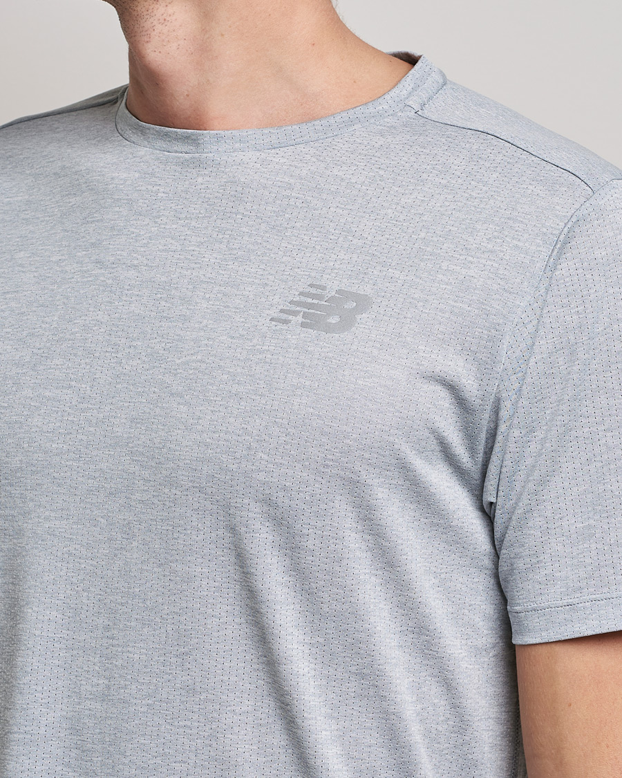 Herre | T-Shirts | New Balance Running | Impact Run Short Sleeve T-Shirt Athletic Grey