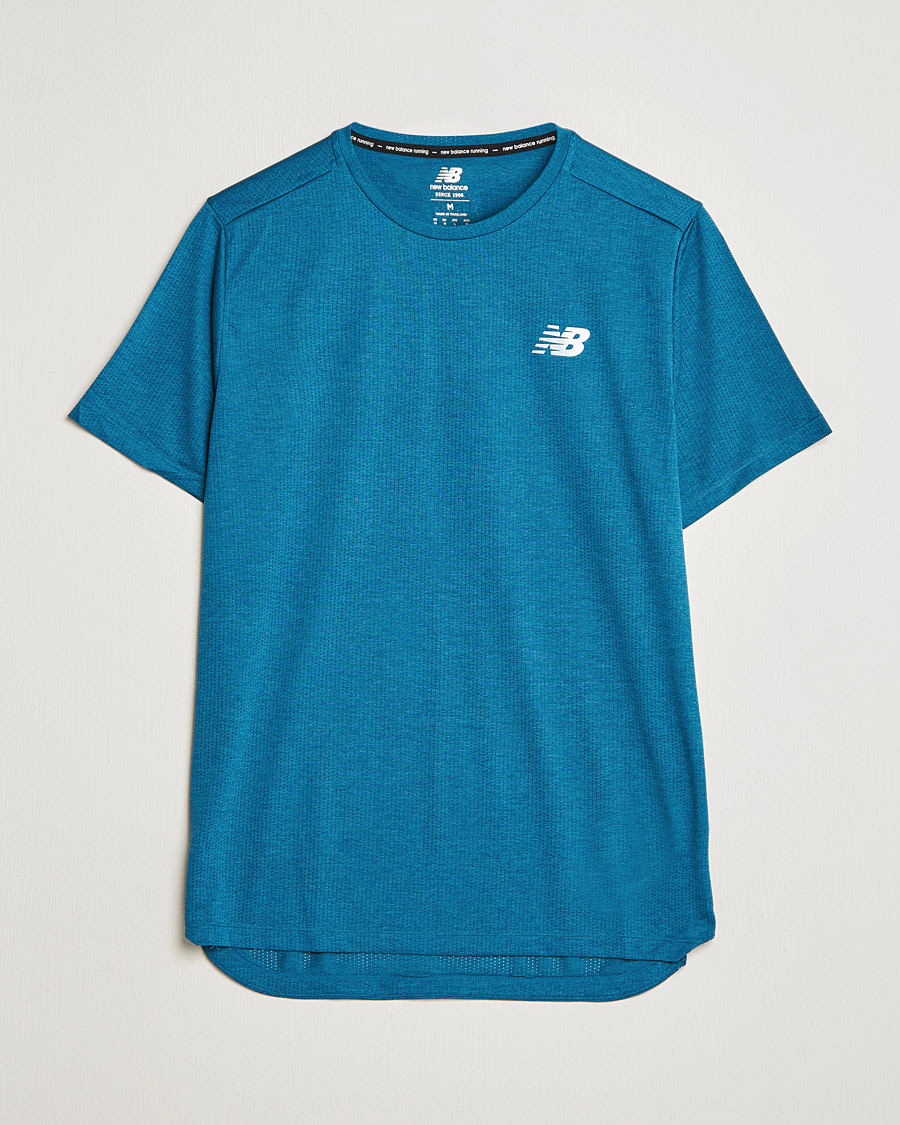 Herre | T-Shirts | New Balance Running | Impact Run Short Sleeve T-Shirt Dark Moonstone