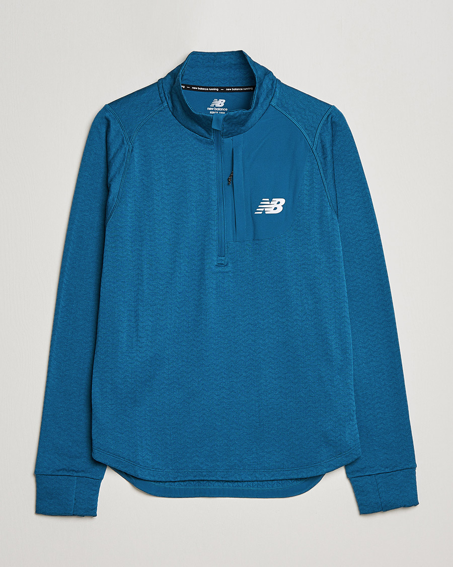 Herre | Gensere | New Balance Running | Heat Grid Half Zip Dark Moonstone