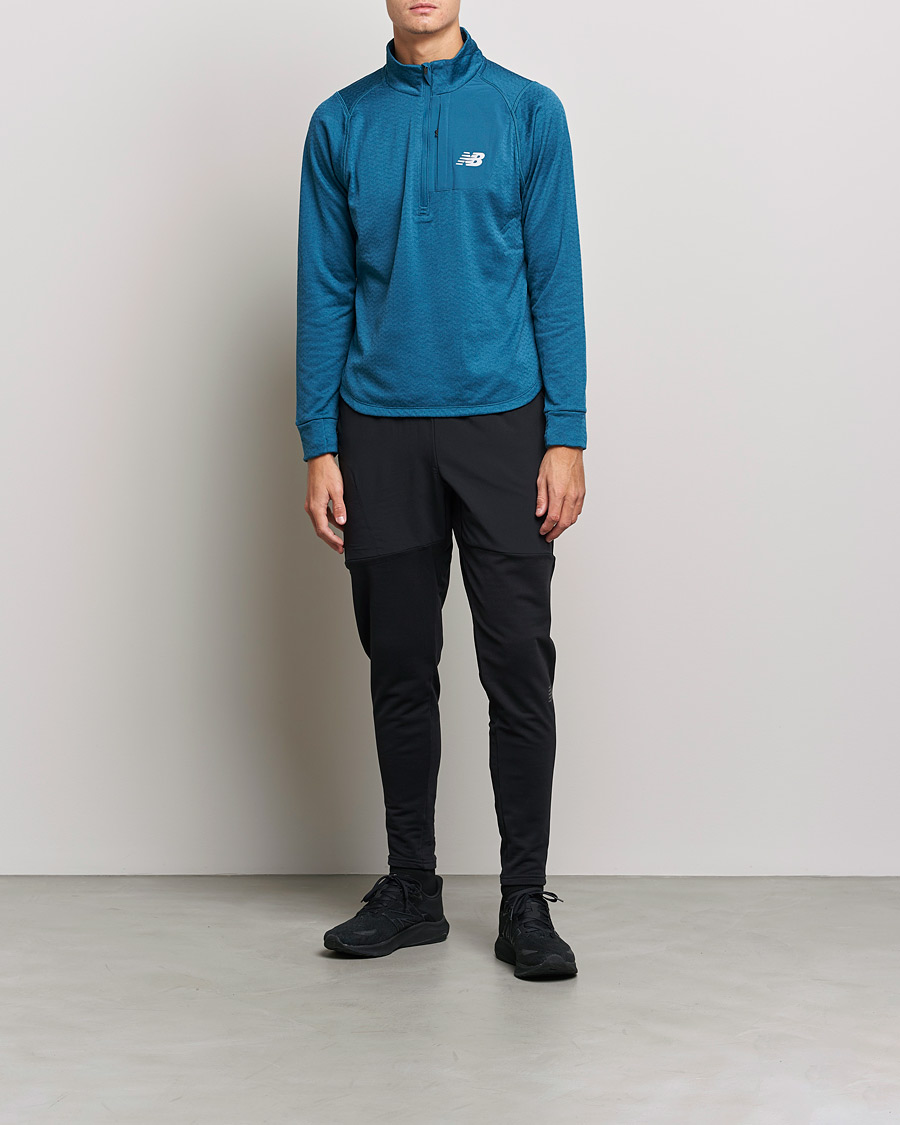 Herre | Gensere | New Balance Running | Heat Grid Half Zip Dark Moonstone