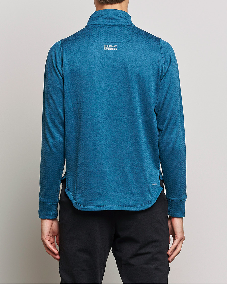 Herre | Gensere | New Balance Running | Heat Grid Half Zip Dark Moonstone
