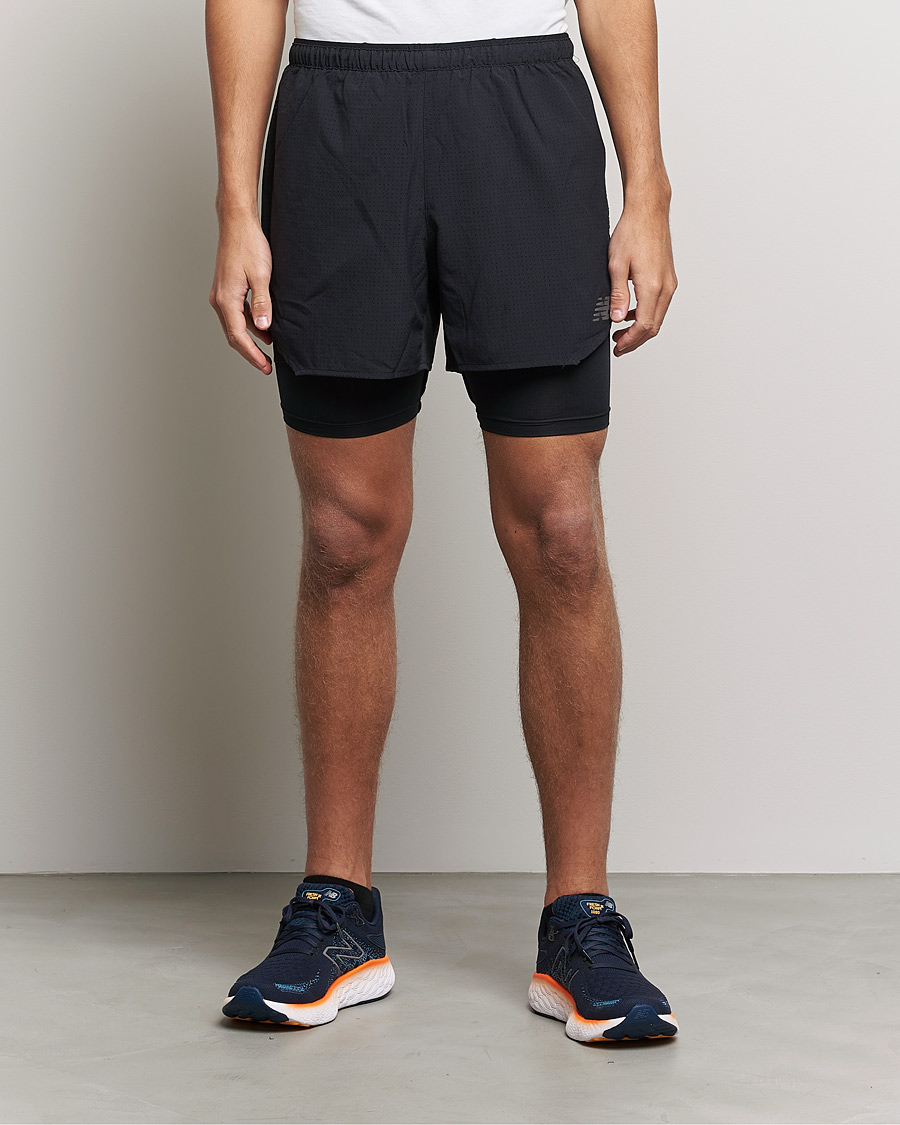Herre | Shorts | New Balance Running | Q Speed 2 in 1 Shorts Black