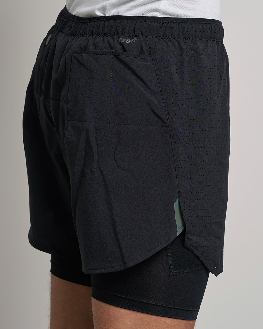 Herre | Shorts | New Balance Running | Q Speed 2 in 1 Shorts Black