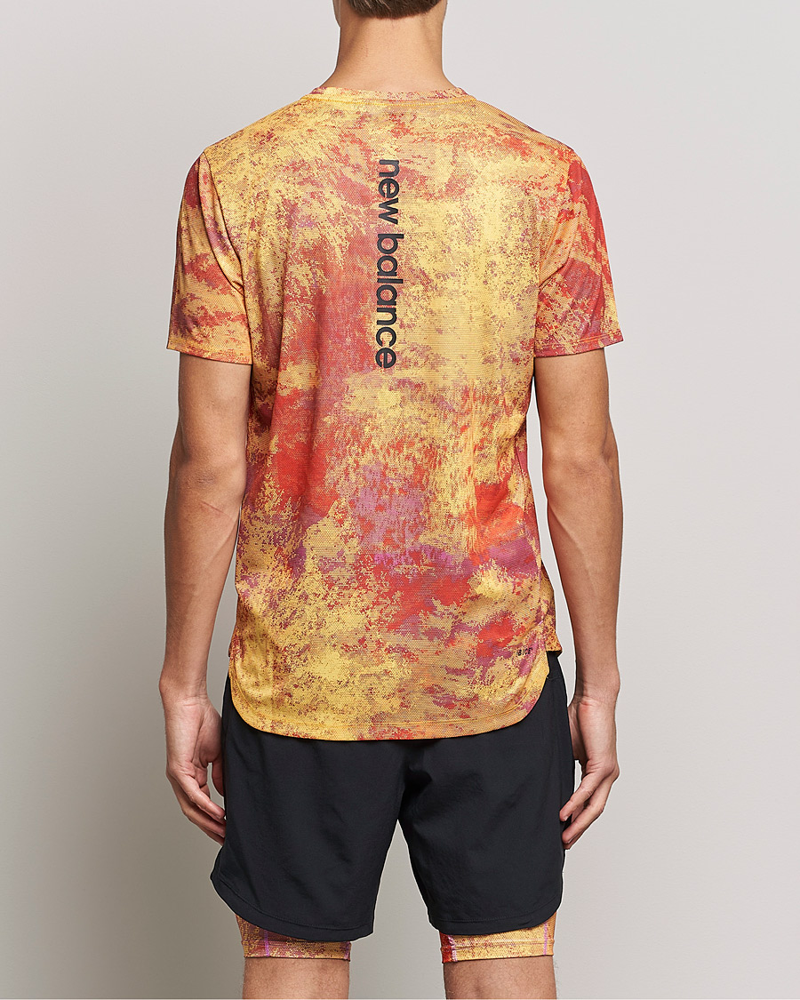 Herre | T-Shirts | New Balance Running | All-Terrain Printed Short Sleeve Electric Purple