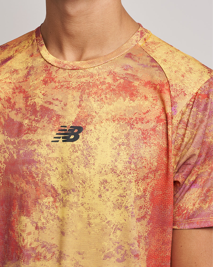 Herre | T-Shirts | New Balance Running | All-Terrain Printed Short Sleeve Electric Purple