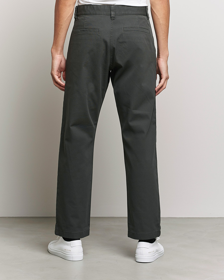 Herre | Bukser | NN07 | Alex Straight Fit Cotton Chinos Dark Army