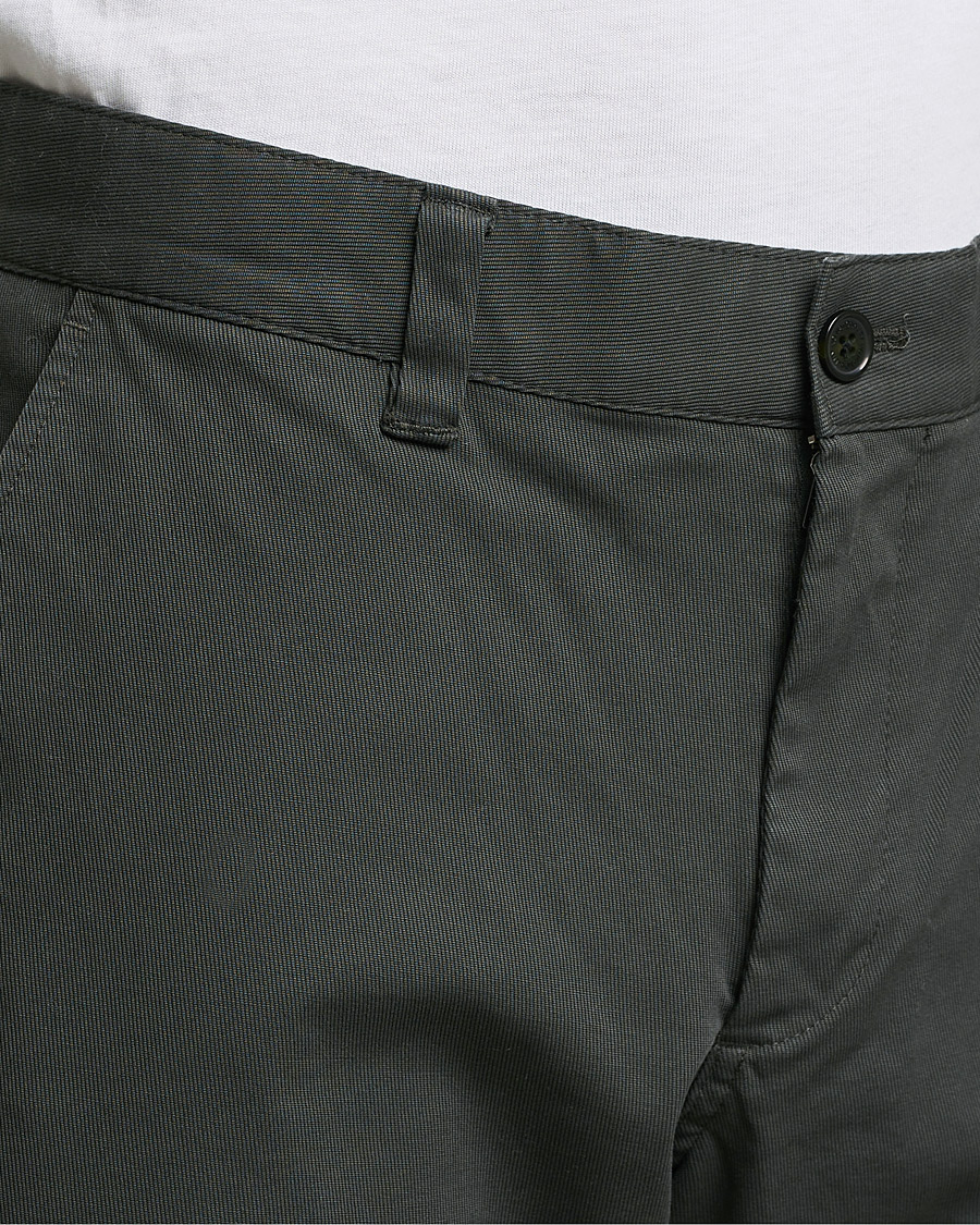 Herre | Bukser | NN07 | Alex Straight Fit Cotton Chinos Dark Army