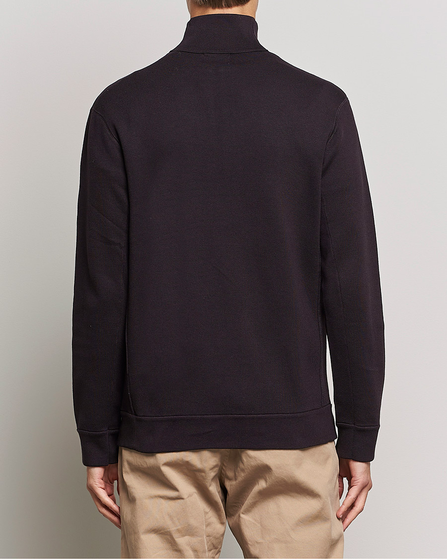 Herre | Gensere | NN07 | Luis Knitted Half-Zip Sweater Bordeux