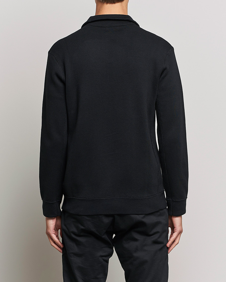 Herre | Gensere | NN07 | Luis Knitted Half-Zip Sweater Black