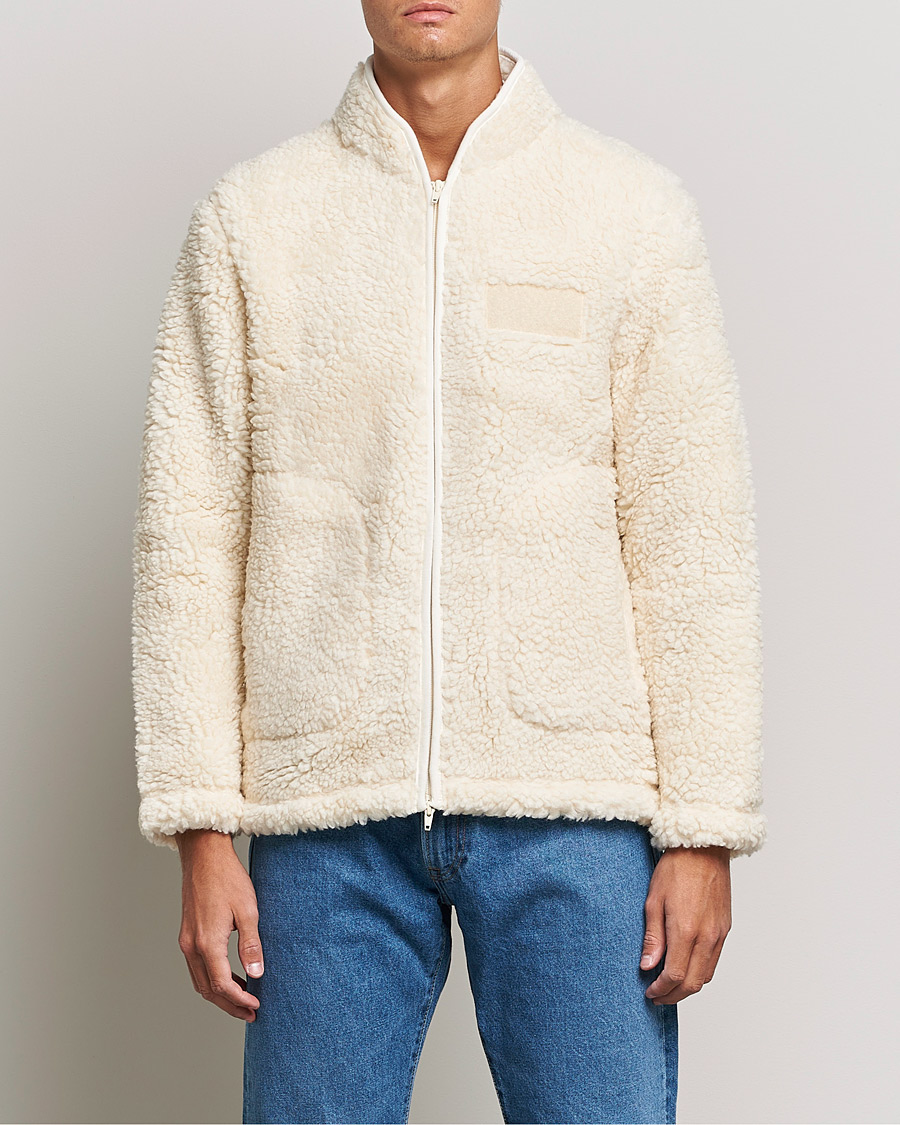 Herre | Gensere | NN07 | Morten Fleece Full Zip Ecru