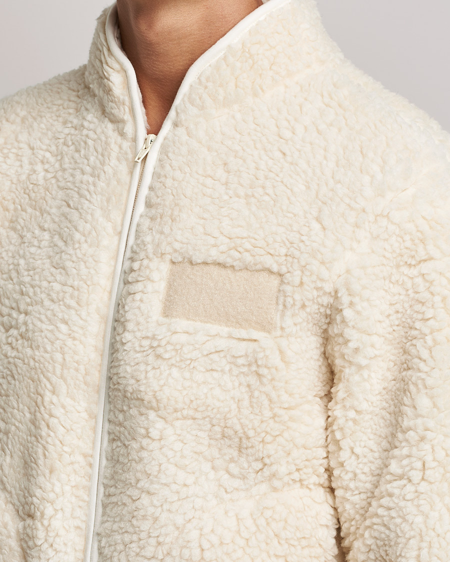 Herre | Gensere | NN07 | Morten Fleece Full Zip Ecru
