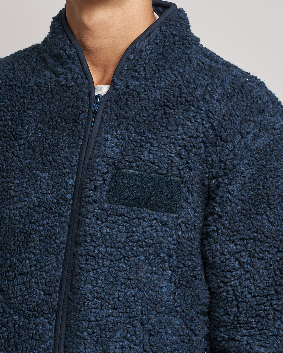 Herre | Gensere | NN07 | Morten Fleece Full Zip Sea Blue