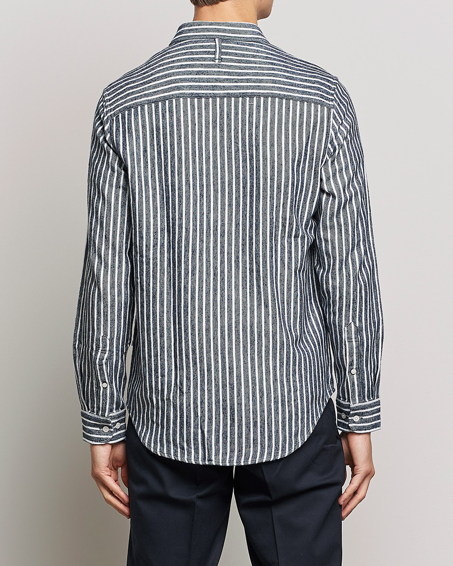 Herre | Skjorter | NN07 | Arne Flannel Striped Shirt Blue/White