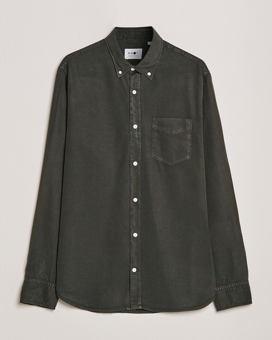 Herre | Skjorter | NN07 | Levon Tencel Shirt Dark Army