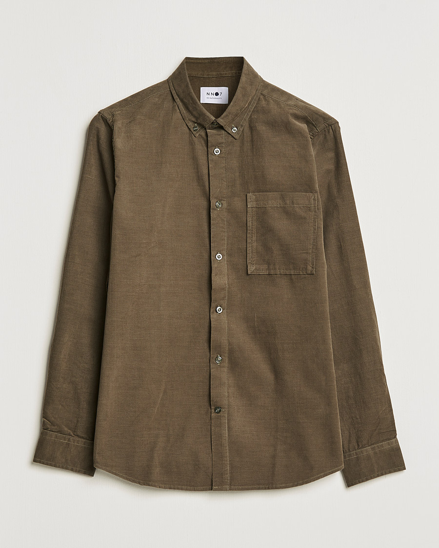 Herre | Skjorter | NN07 | Arne Corduroy Shirt Dark Clay