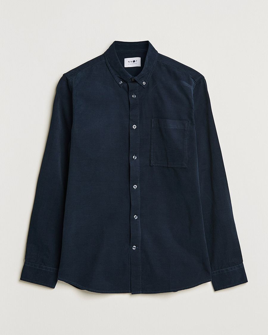 Herre | Skjorter | NN07 | Arne Corduroy Shirt Navy