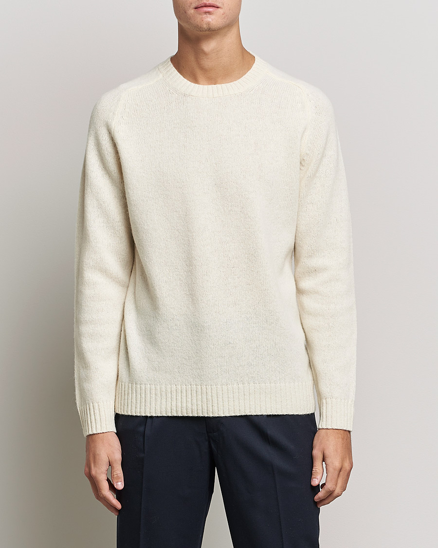 Herre | Gensere | NN07 | Nathan Brushed Crew Neck Ecru