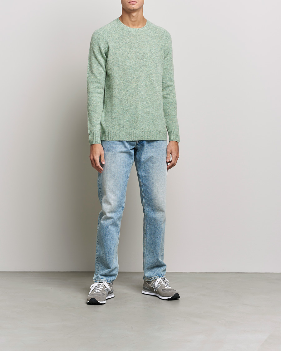 Herre | | NN07 | Nathan Brushed Crew Neck Dusty Green