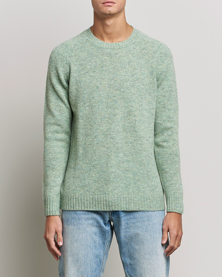 Herre | Gensere | NN07 | Nathan Brushed Crew Neck Dusty Green