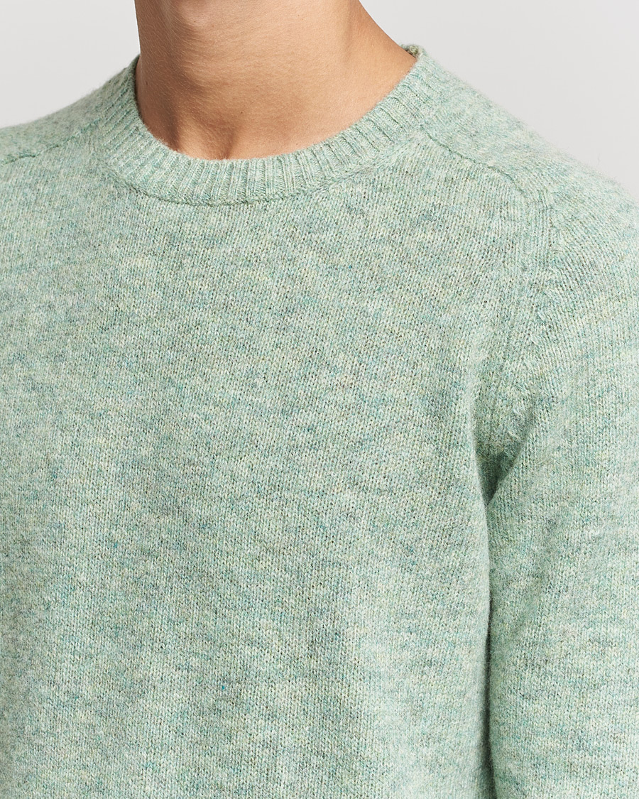 Herre | Gensere | NN07 | Nathan Brushed Crew Neck Dusty Green