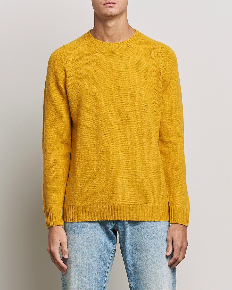 Herre | Gensere | NN07 | Nathan Brushed Crew Neck Yellow