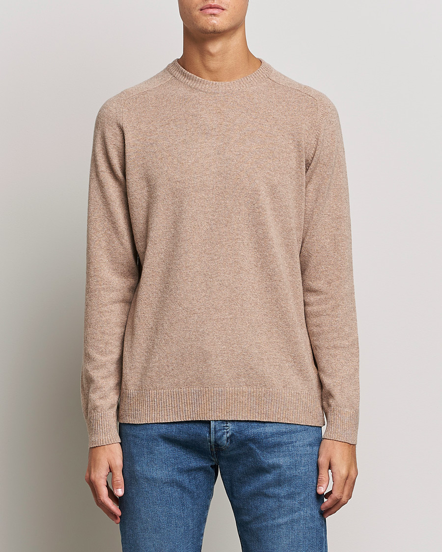 Herre | Gensere | NN07 | Edward Lambswool Crew Neck Pullover Khaki