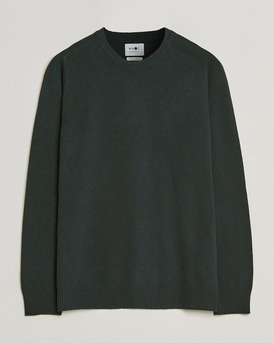 Herre | Gensere | NN07 | Edward Lambswool Crew Neck Pullover Dark Army