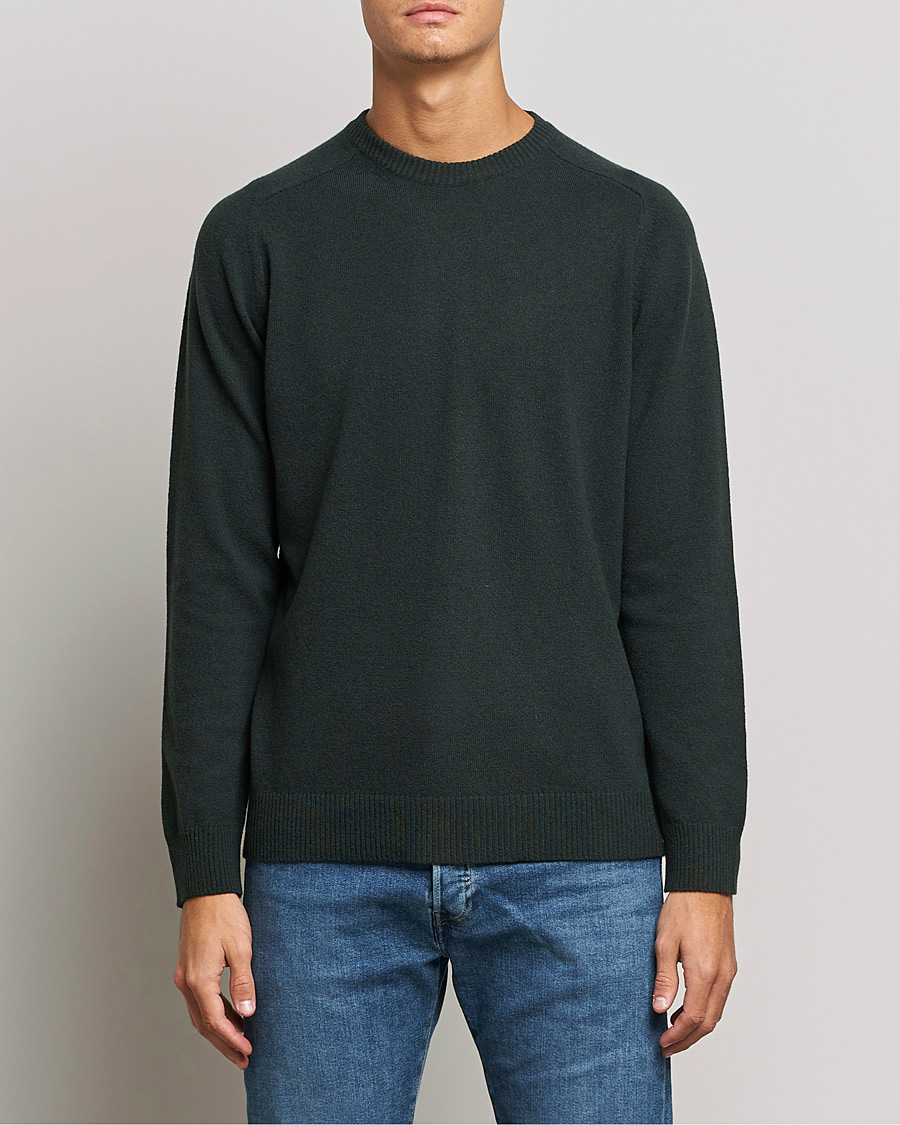 Herre | Gensere | NN07 | Edward Lambswool Crew Neck Pullover Dark Army