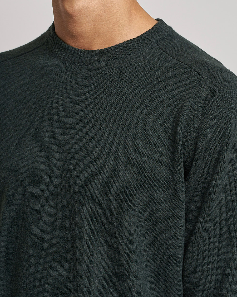 Herre | Gensere | NN07 | Edward Lambswool Crew Neck Pullover Dark Army