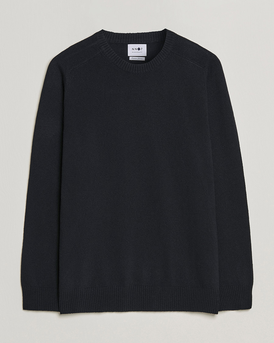 Herre | Gensere | NN07 | Edward Lambswool Crew Neck Pullover Black