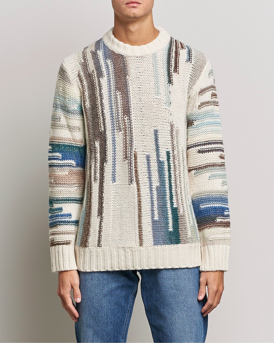 Herre |  | NN07 | Brady Knitted Sweater Ecru Mutli