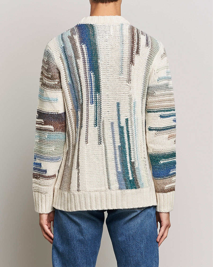 Herre | Gensere | NN07 | Brady Knitted Sweater Ecru Mutli