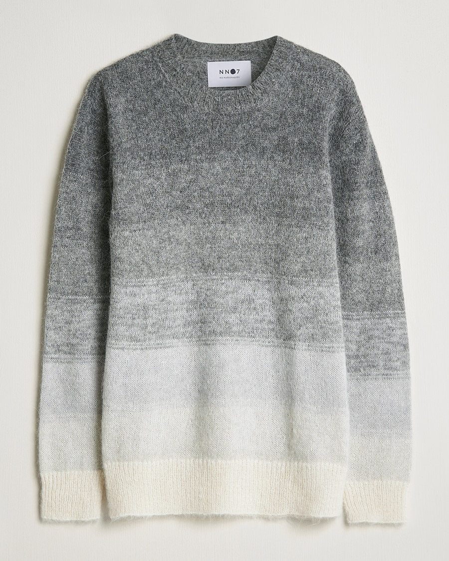Herre | Gensere | NN07 | Walther Alpacka Mohair Knitted Sweater Grey Multi