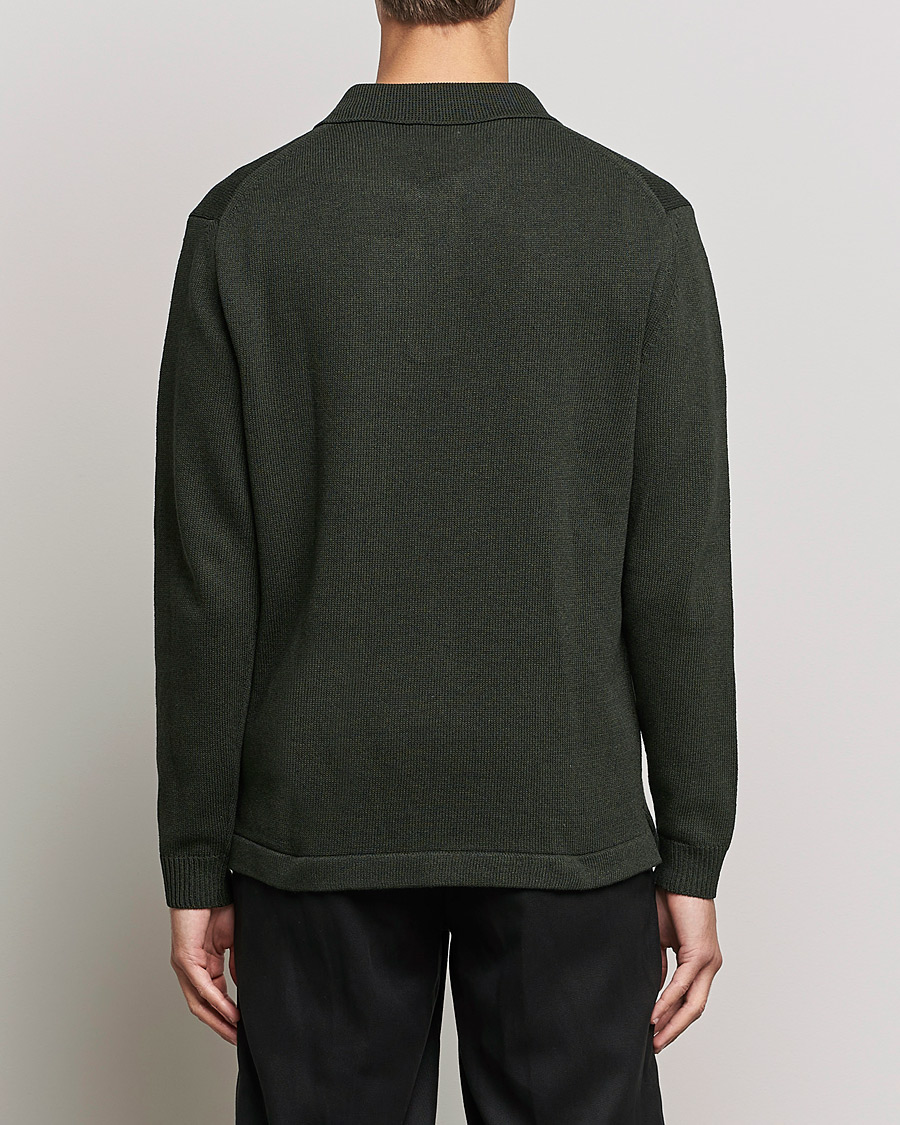 Herre | Gensere | NN07 | Vito Knitted Polo Dark Green