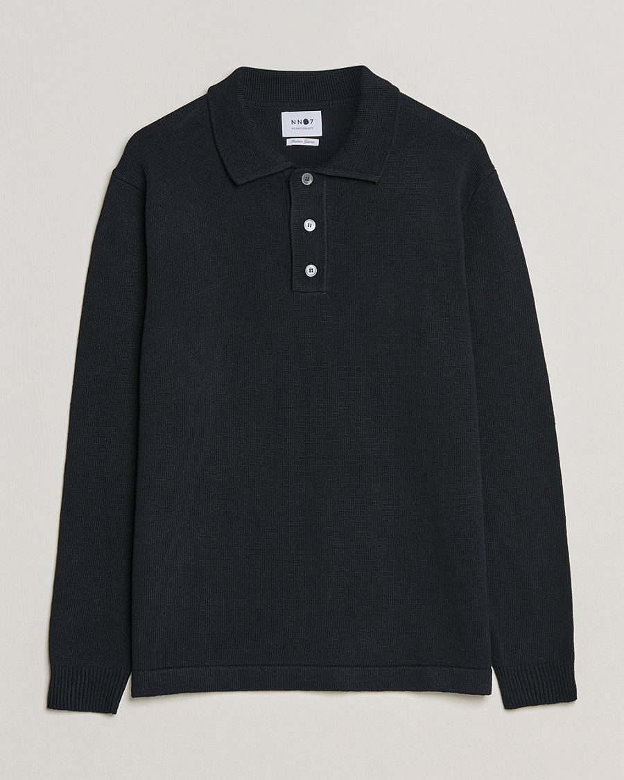 Herre | Gensere | NN07 | Vito Knitted Polo Black